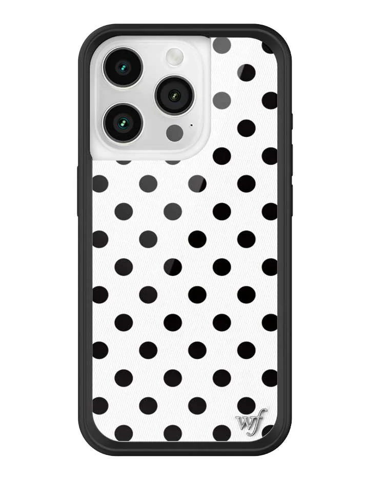 Polka Dot | White and Black iPhone Case - Image 29