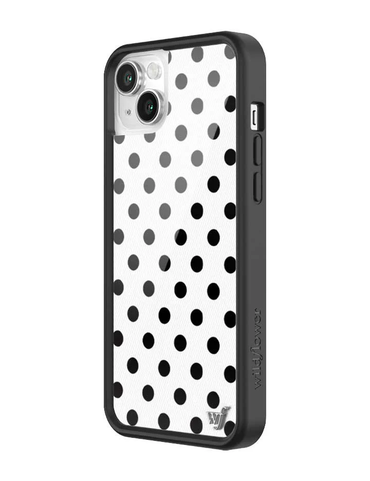 Polka Dot | White and Black iPhone Case - Image 42