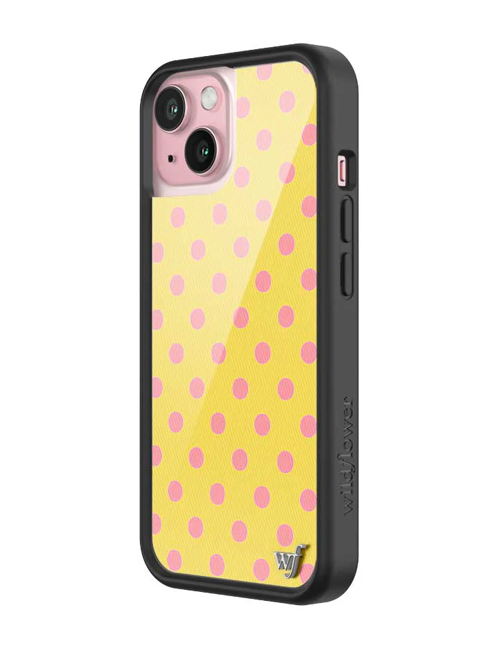 Polka Dot | Yellow and Pink iPhone Case - Image 32