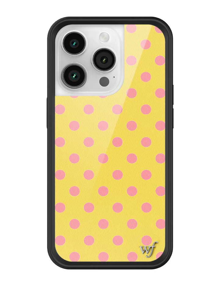 Polka Dot | Yellow and Pink iPhone Case - Image 35