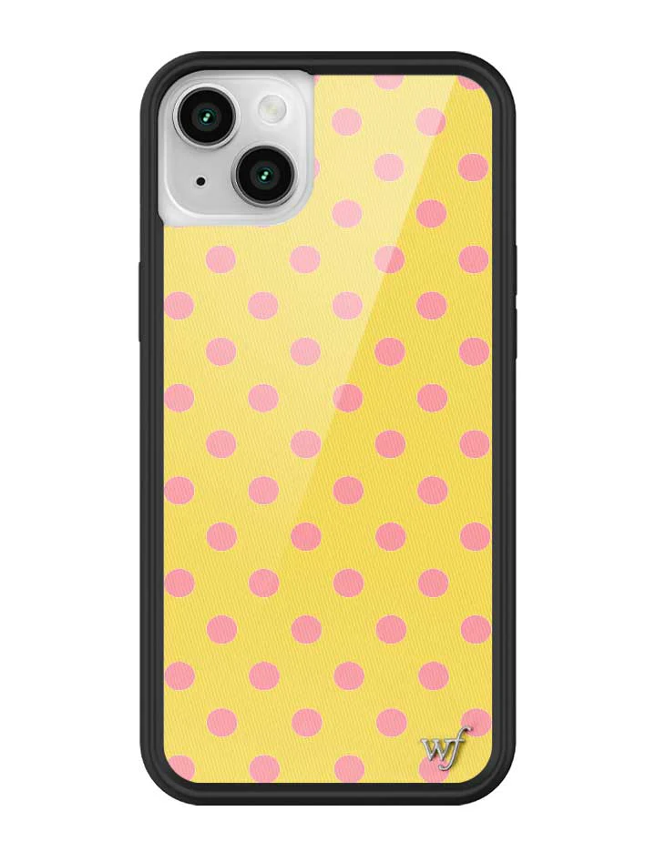 Polka Dot | Yellow and Pink iPhone Case - Image 37