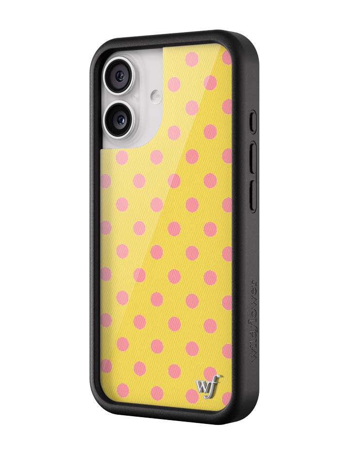 Polka Dot | Yellow and Pink iPhone Case - Image 8