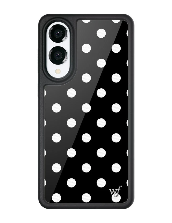 Polka Dot | Black and White Samsung Galaxy Case - Image 3