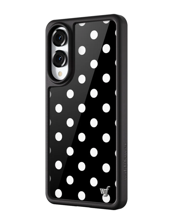 Polka Dot | Black and White Samsung Galaxy Case - Image 4