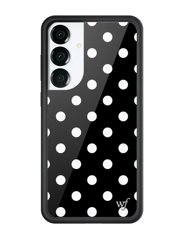 Polka Dot | Black and White Samsung Galaxy Case - Image 5