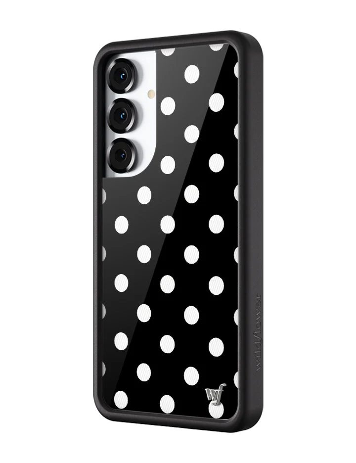Polka Dot | Black and White Samsung Galaxy Case - Image 6