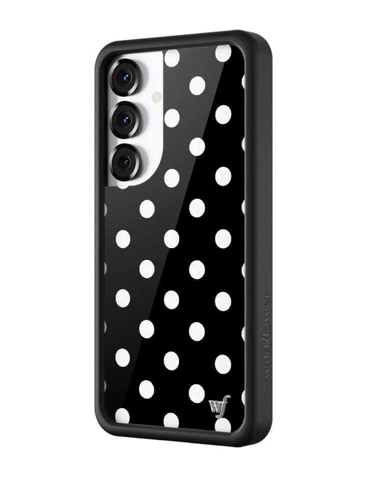 Polka Dot | Black and White Samsung Galaxy Case - Image 8