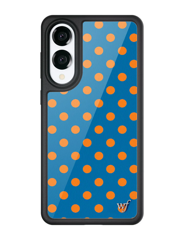 Polka Dot | Blue and Orange Samsung Galaxy Case - Image 3