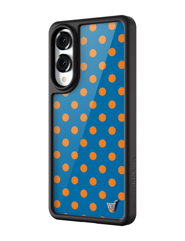 Polka Dot | Blue and Orange Samsung Galaxy Case - Image 4