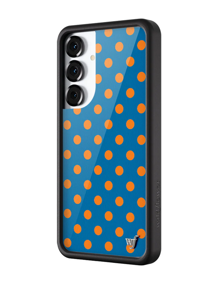 Polka Dot | Blue and Orange Samsung Galaxy Case - Image 6