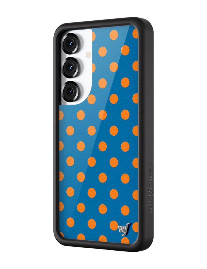 Polka Dot | Blue and Orange Samsung Galaxy Case - Image 8
