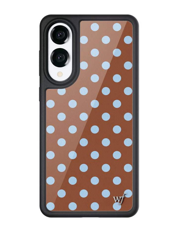 Polka Dot | Brown and Blue Samsung Galaxy Case - Image 3