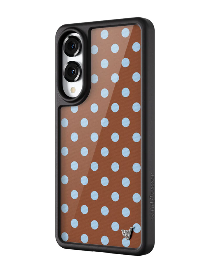 Polka Dot | Brown and Blue Samsung Galaxy Case - Image 4