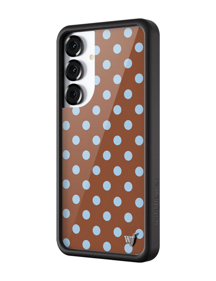 Polka Dot | Brown and Blue Samsung Galaxy Case - Image 6
