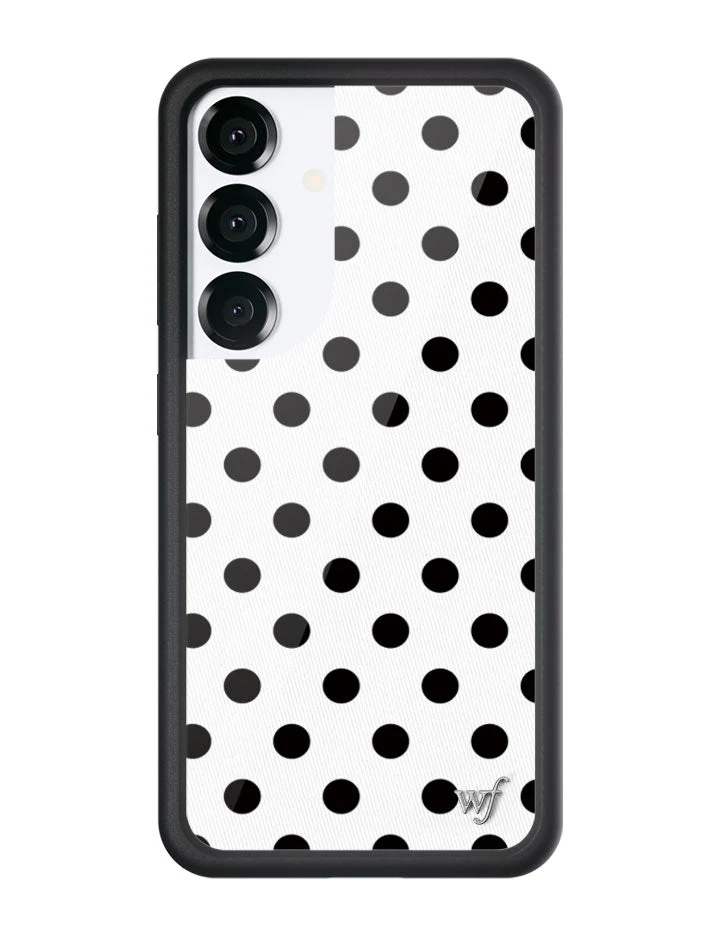 Polka Dot | White and Black Samsung Galaxy Case - Image 7