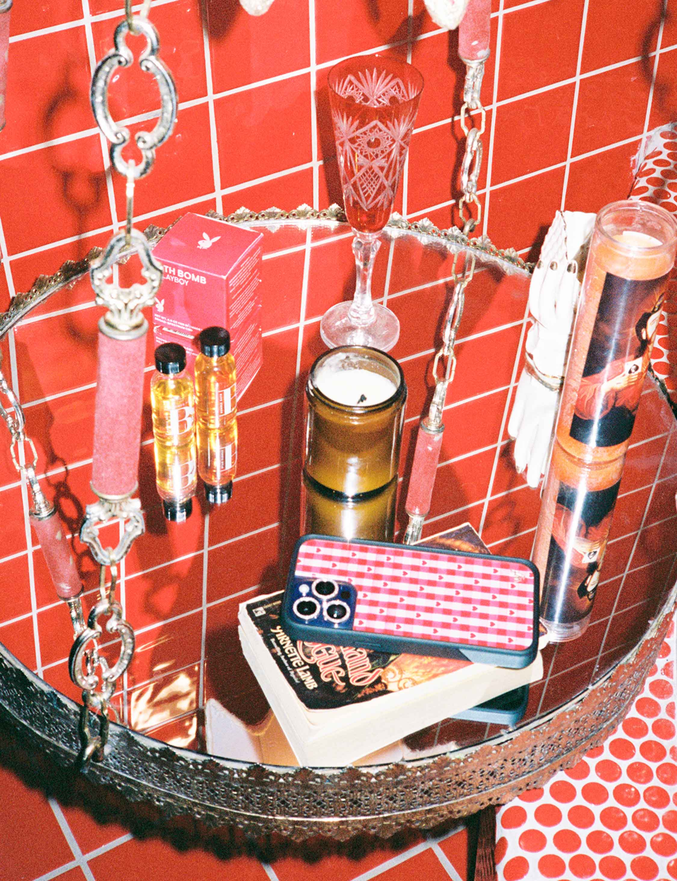 Gingham Hearts | Red iPhone Case - Image 24