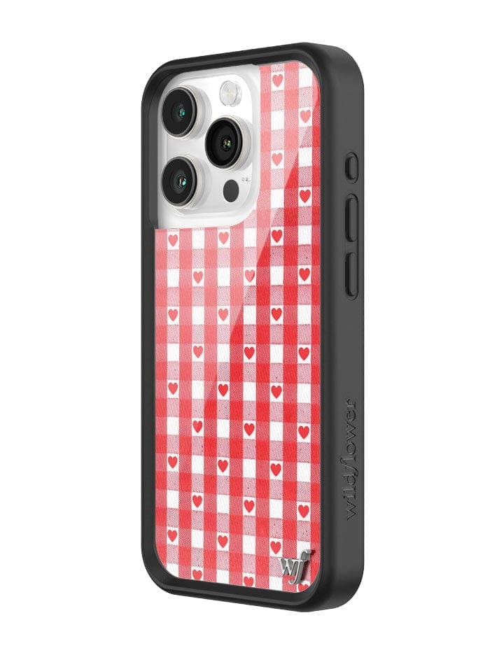 Gingham Hearts | Red iPhone Case - Image 6