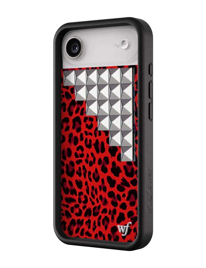 Red Meow Stud iPhone Case - Image 11