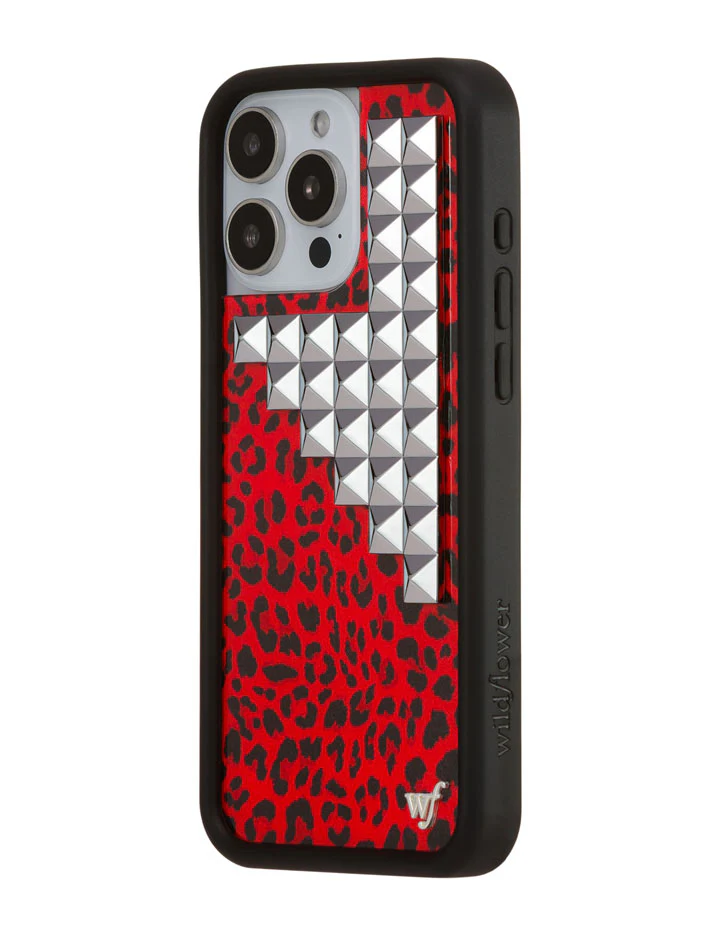 Red Meow Stud iPhone Case - Image 14