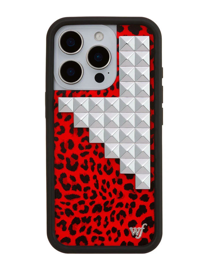 Red Meow Stud iPhone Case - Image 15