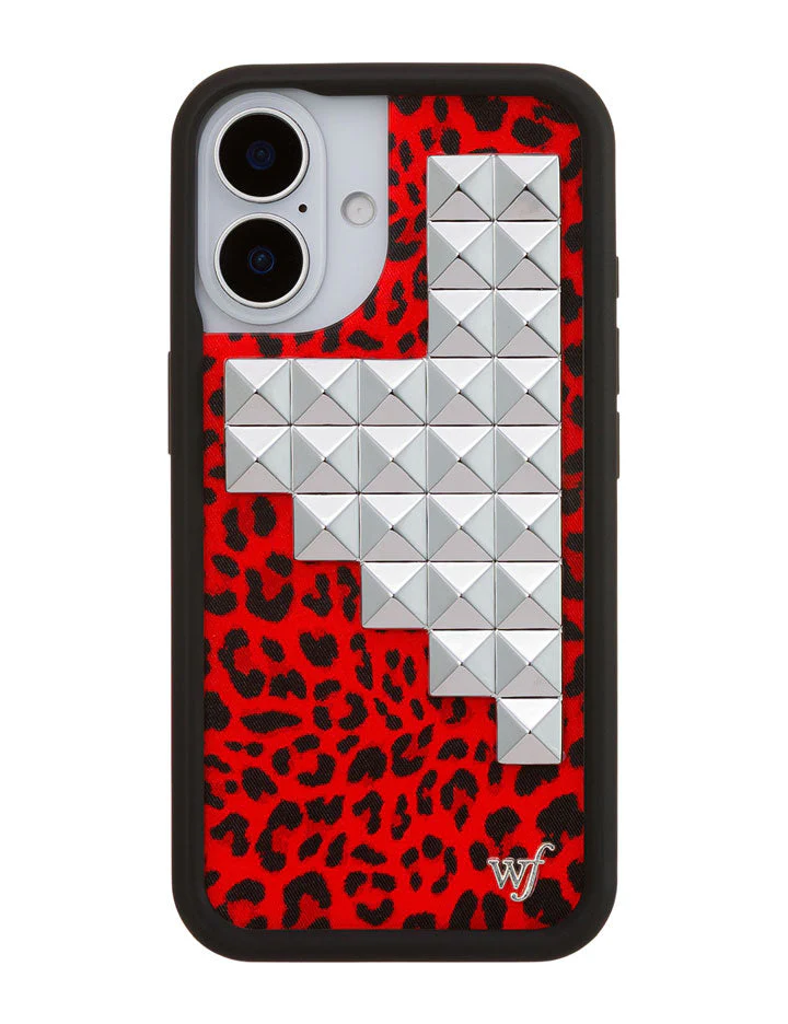 Red Meow Stud iPhone Case - Image 17