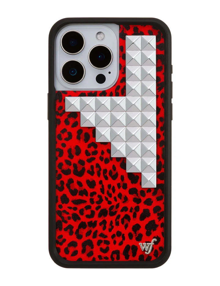 Red Meow Stud iPhone Case - Image 19
