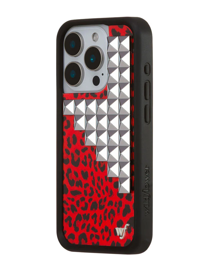 Red Meow Stud iPhone Case - Image 22