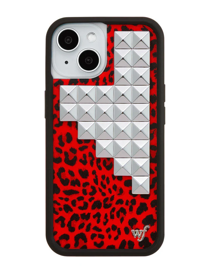Red Meow Stud iPhone Case - Image 23