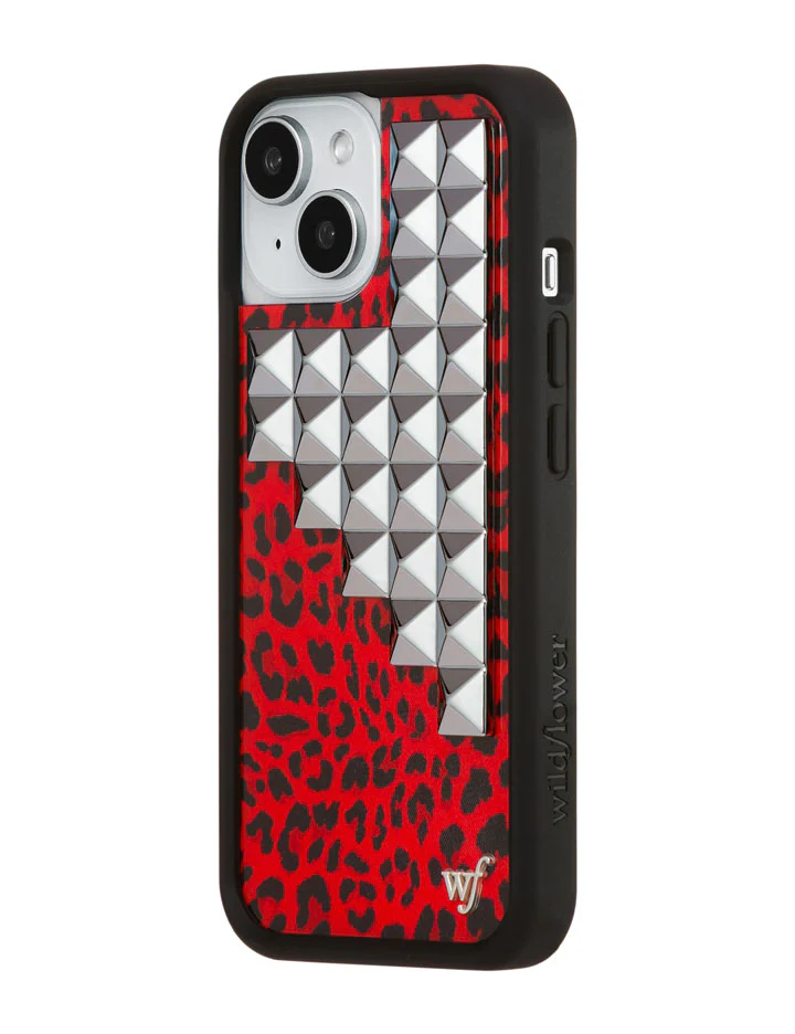 Red Meow Stud iPhone Case - Image 24