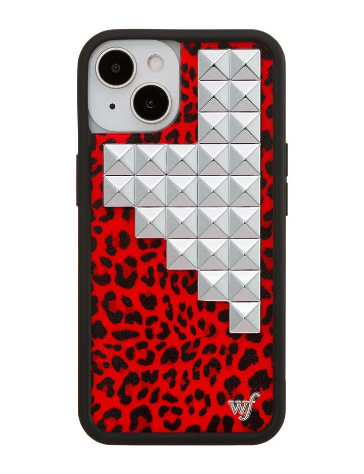 Red Meow Stud iPhone Case - Image 27
