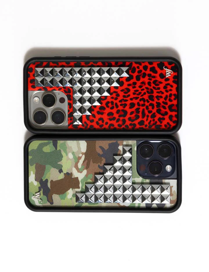 Red Meow Stud iPhone Case - Image 31