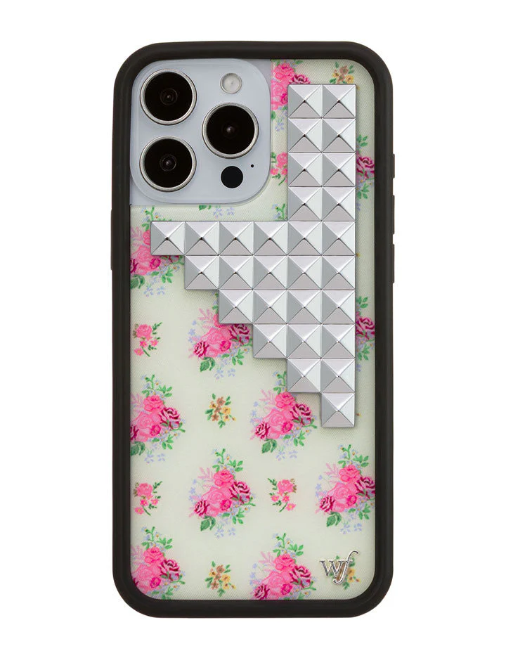 Vintage Floral Stud iPhone Case - Image 13