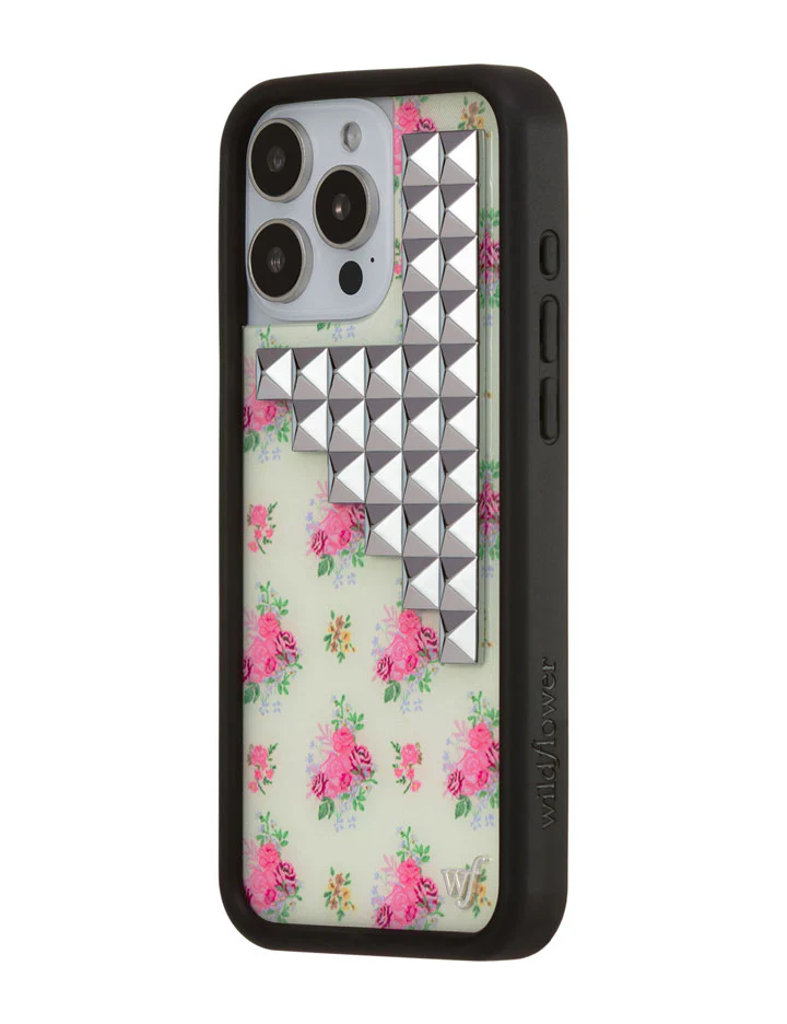 Vintage Floral Stud iPhone Case - Image 14