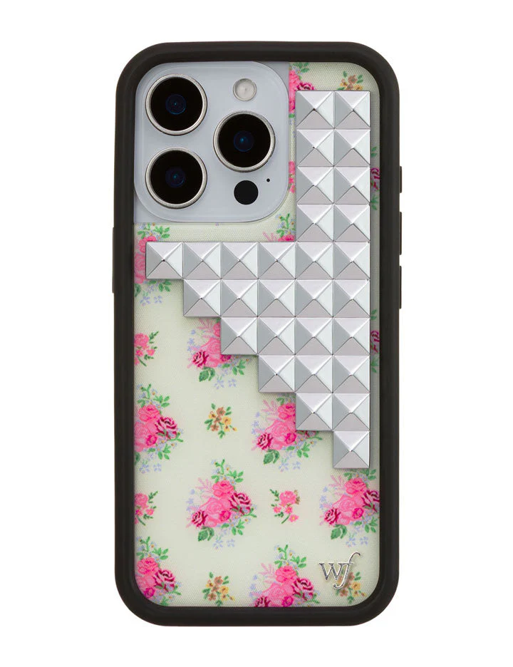 Vintage Floral Stud iPhone Case - Image 15