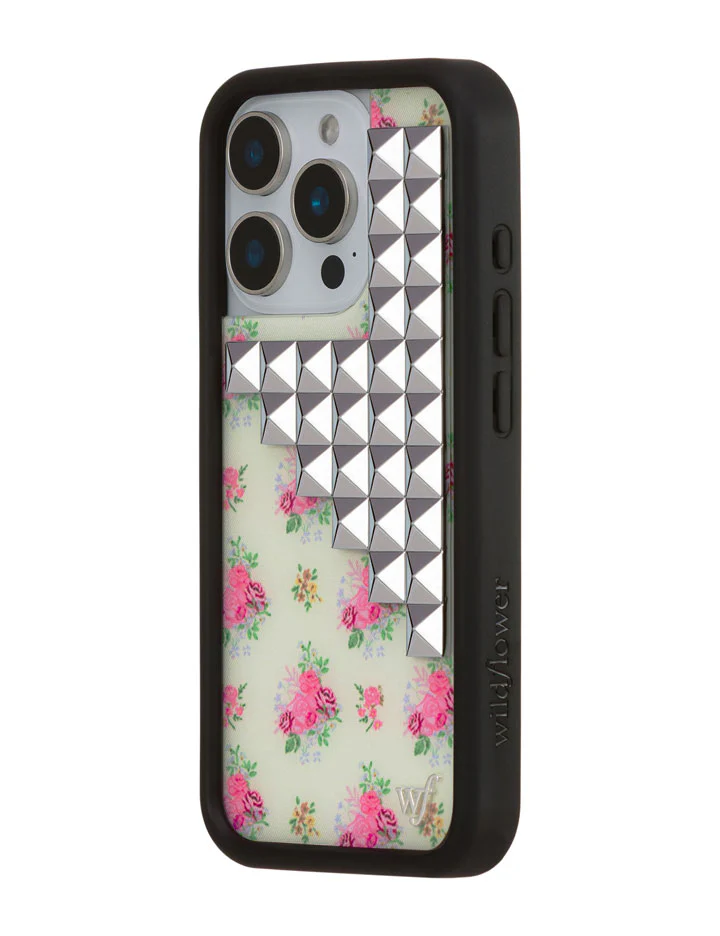 Vintage Floral Stud iPhone Case - Image 16