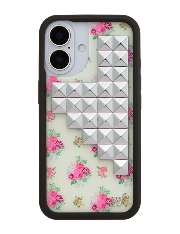 Vintage Floral Stud iPhone Case - Image 17