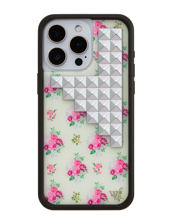 Vintage Floral Stud iPhone Case - Image 19
