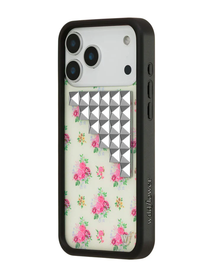 Vintage Floral Stud iPhone Case - Image 2