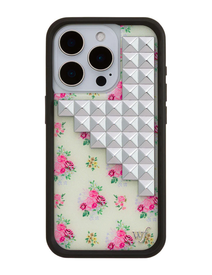 Vintage Floral Stud iPhone Case - Image 21