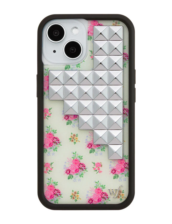 Vintage Floral Stud iPhone Case - Image 23