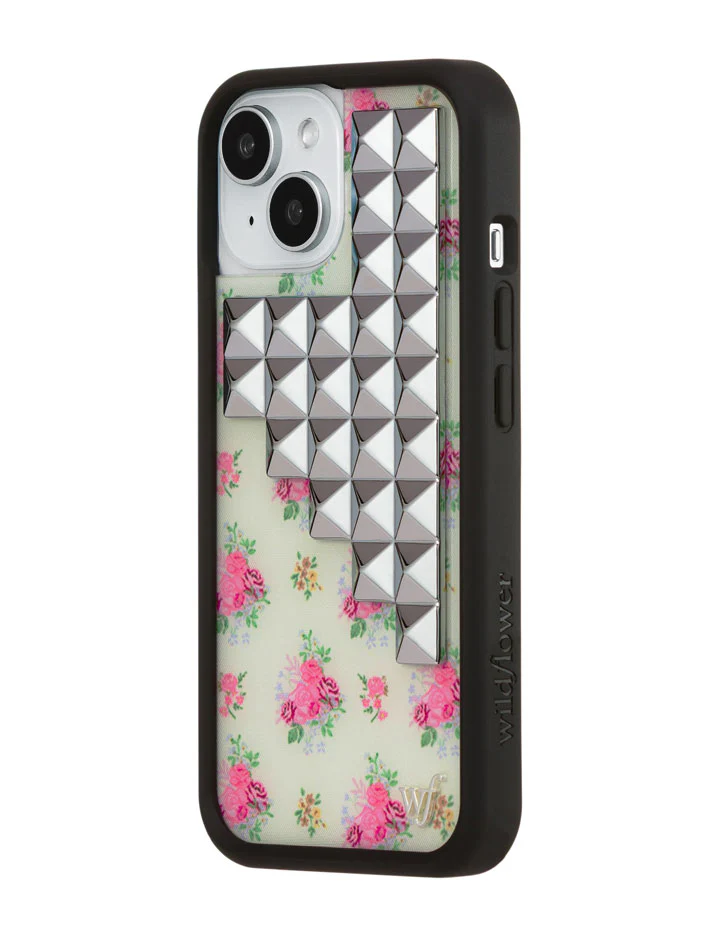 Vintage Floral Stud iPhone Case - Image 24