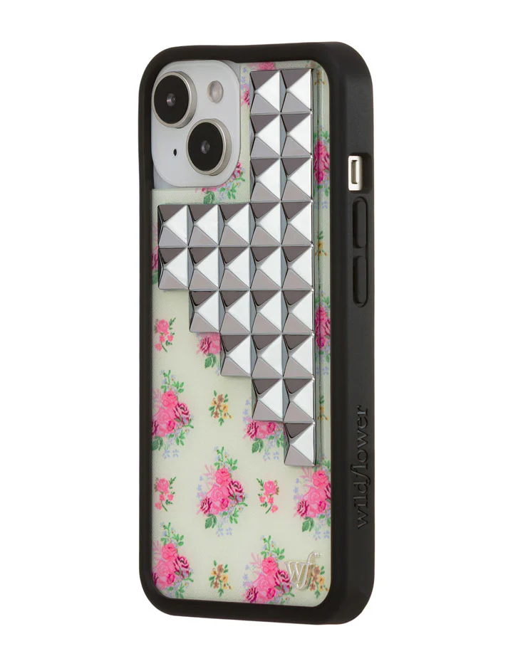 Vintage Floral Stud iPhone Case - Image 26