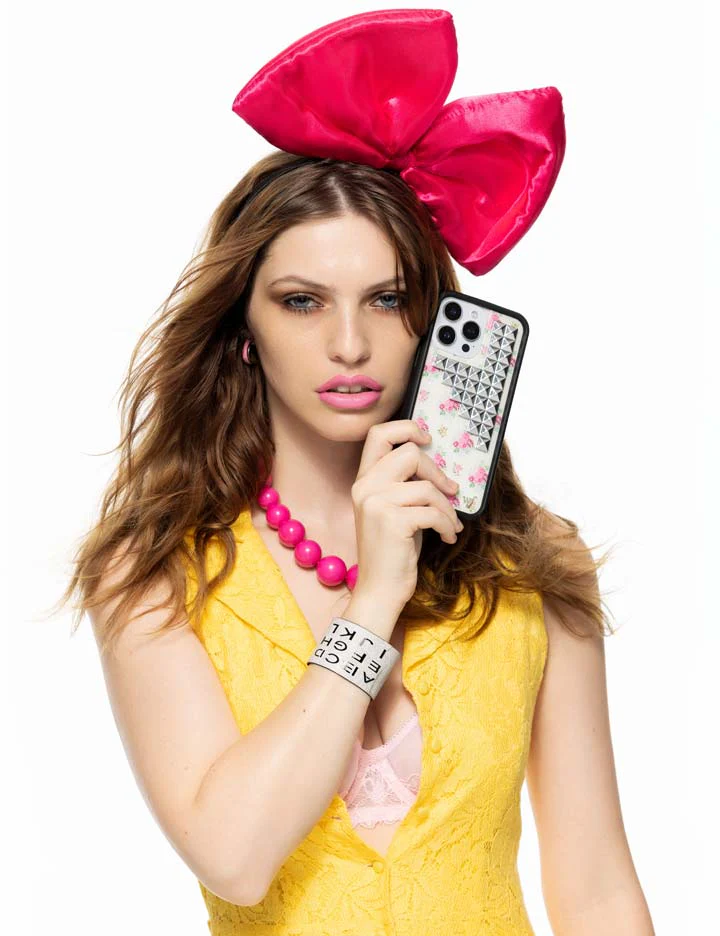 Vintage Floral Stud iPhone Case - Image 32
