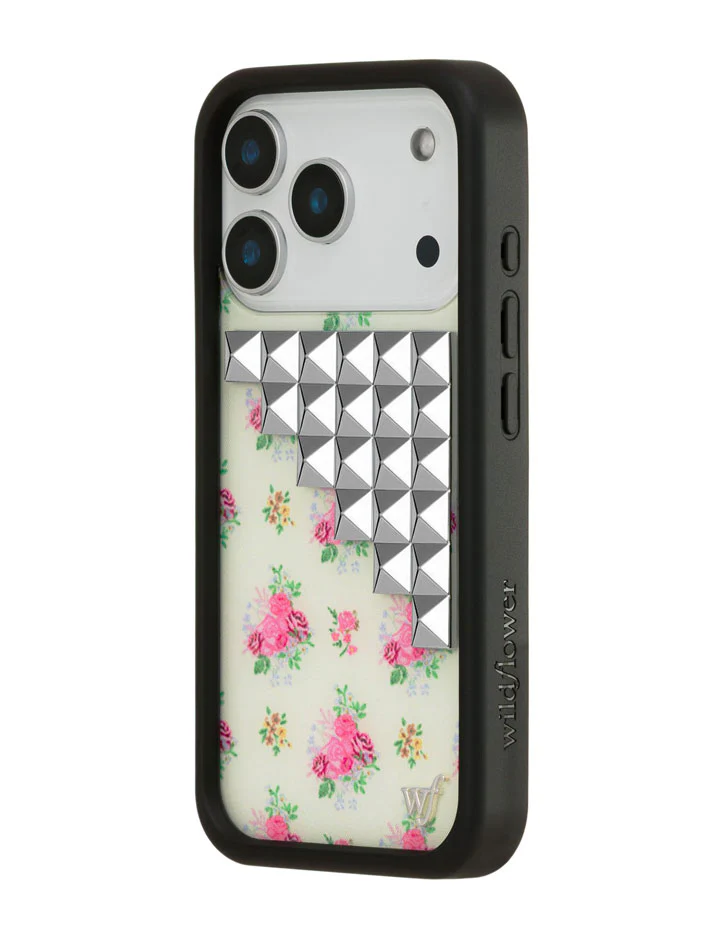 Vintage Floral Stud iPhone Case - Image 5